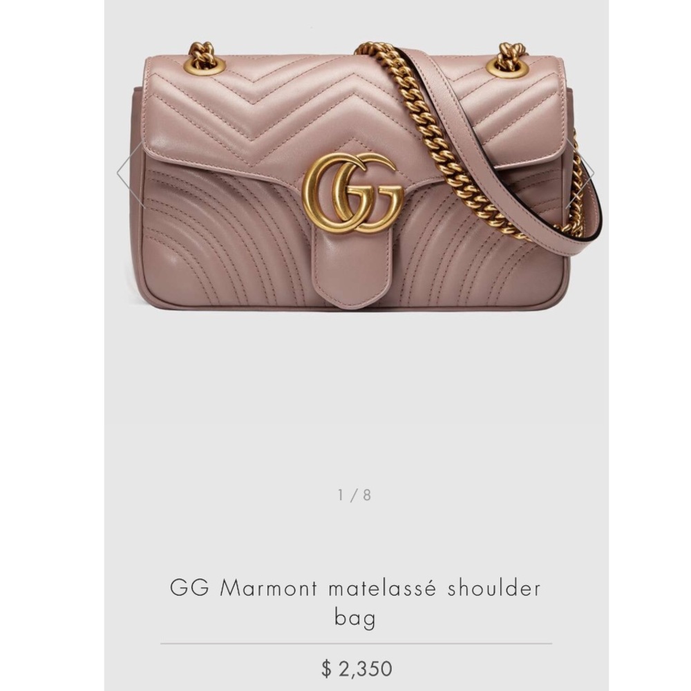 GG Marmont matelassé shoulder bag!